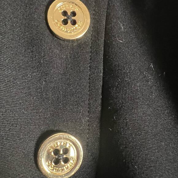 Juicy Couture Black Sailor Button Pleated A-Line Mini Skirt Y2K Size 2 - Picture 5 of 6